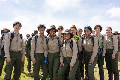 Group of park rangers outdoors