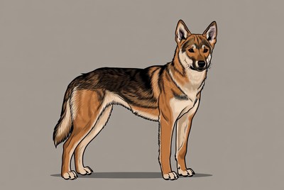 German Shepherd illustration