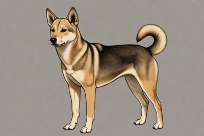 Shiba Inu dog illustration