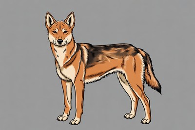 Side profile of Basenji dog