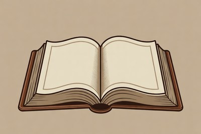 Open Book Illustration
