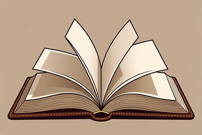Open Book Illustration
