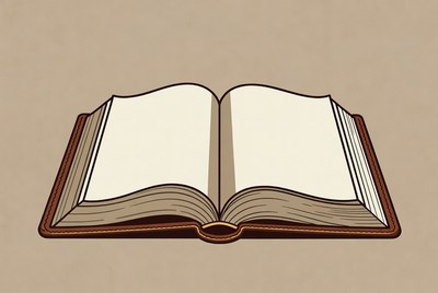 Open Book Illustration
