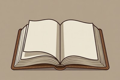 Open Book Illustration