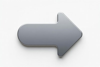 Shiny Gray Right Arrow