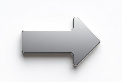 3D Silver Right Arrow