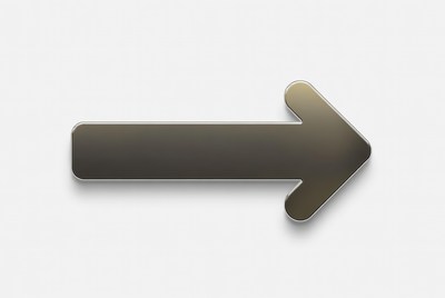 3D Black Right Arrow