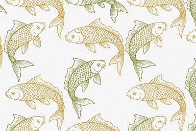 Koi Fish Pattern Illustration