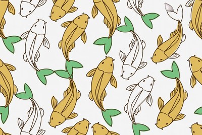 Koi Fish Pattern Illustration