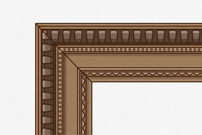 Ornate Brown Picture Frame
