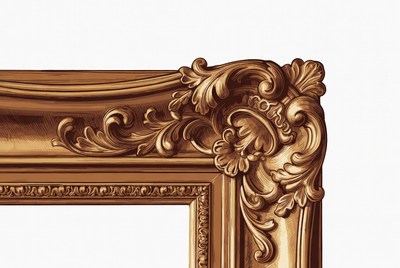 Ornate Gold Picture Frame Corner