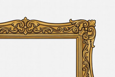 Ornate Gold Picture Frame