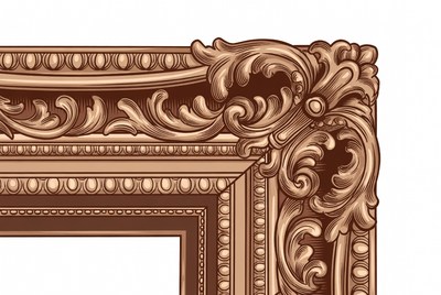 Ornate Golden Picture Frame Corner