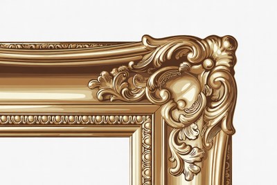 Ornate Gold Picture Frame Corner