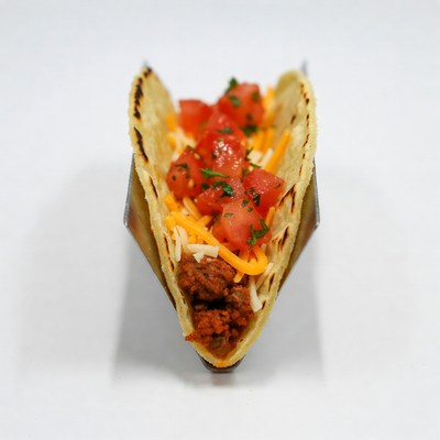 Beef Taco with Cheese and Tomatoes