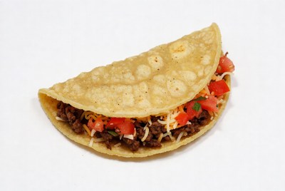 Beef Taco with Cheese and Tomatoes
