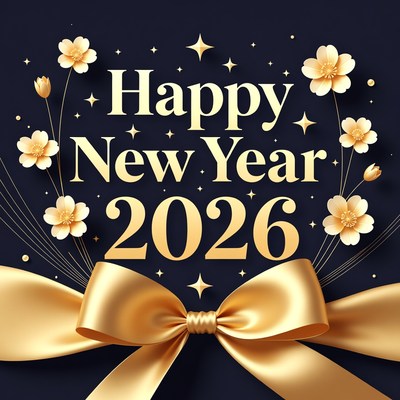 Happy New Year 2026 Illustration