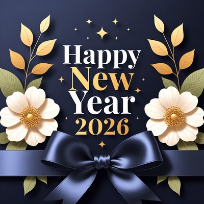 Happy New Year 2026 Illustration