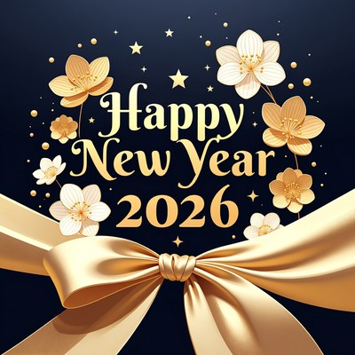 Happy New Year 2026 Illustration