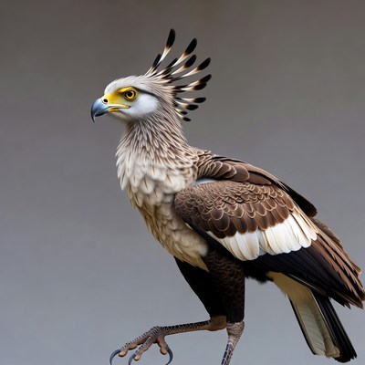 Crested Serpent Eagle close-up