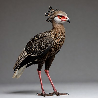 Crested Caracara Bird Portrait