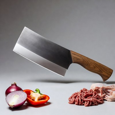 Chinese Cleaver with Meat and Vegetables