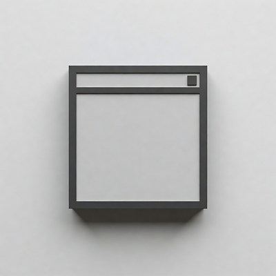 Black Framed Empty Picture Frame