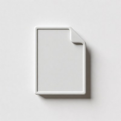 White 3D Document Icon