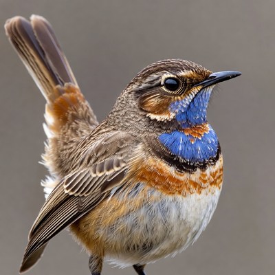Red-backed Fairy-wren with blue throat