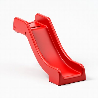Red Playground Slide