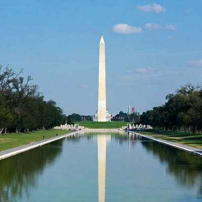 Washington Monument Reflecting in Pool