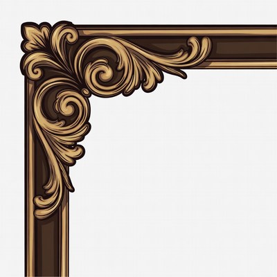 Ornate Golden Picture Frame