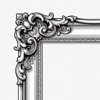 Ornate Vintage Picture Frame