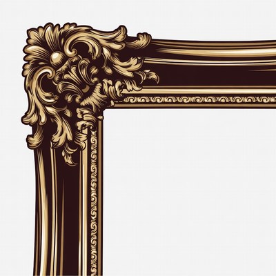 Ornate Golden Picture Frame