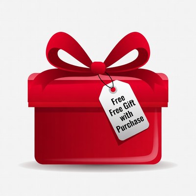 Red gift box free with purchase