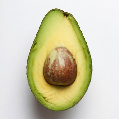 Halved Avocado with Pit