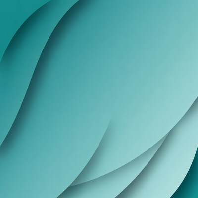 Abstract Teal Wave Background