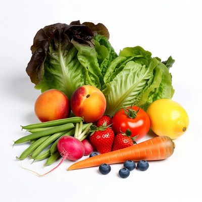 Fresh vegetables and fruits assortment