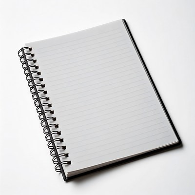 Open Spiral Notebook Blank Pages