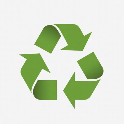 Green Recycling Symbol Icon