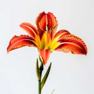 Vibrant Orange Daylily Flower