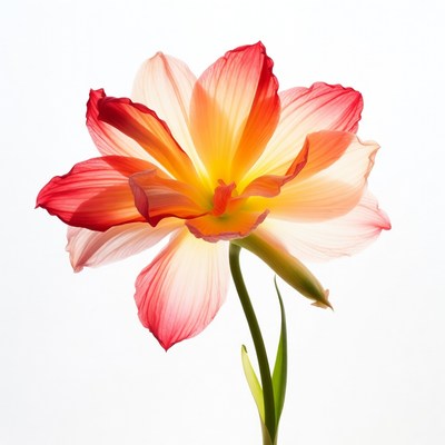 Vibrant Red Amaryllis Flower