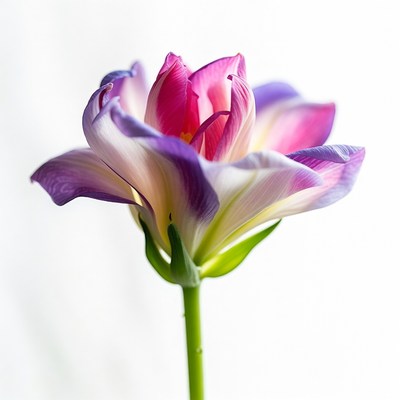 Purple Pink Tulip Flower