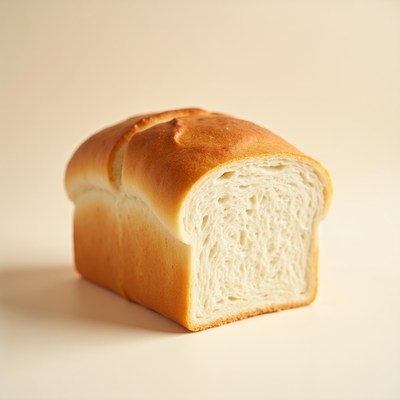 Sliced white bread loaf