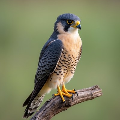 American Kestrel perched on branch