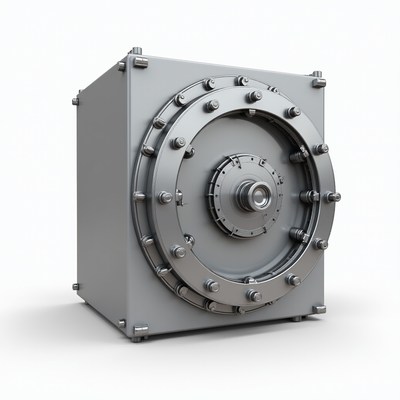 Metal safe with large dial lock