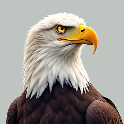 Bald Eagle Head Closeup