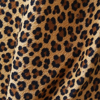Leopard print fabric texture