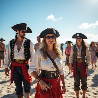 Pirates on Beach