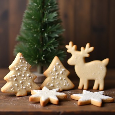 Christmas Cookies with Tree